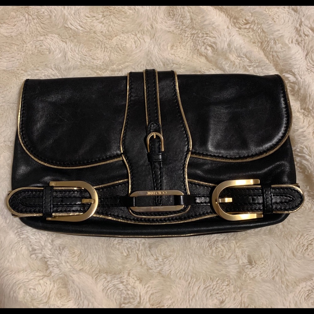 Authentic Jimmy Choo Troy clutch